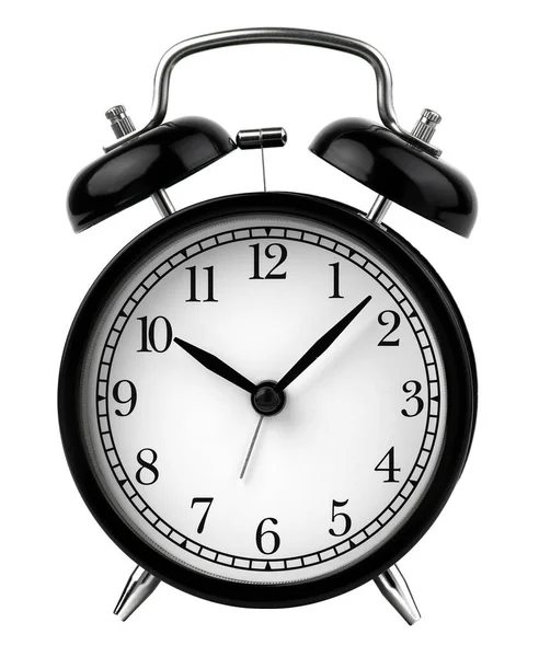Vintage Alarm Clock Set Clock Isolated White Background — Stock Photo, Image