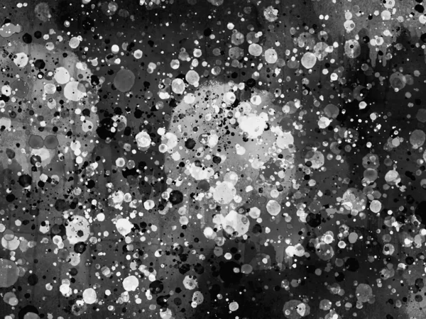 Абстрактный Черно Белый Окрашенный Фон Пятнами — стоковое фото