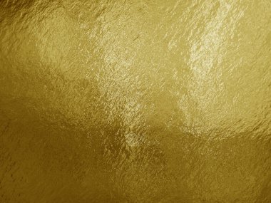 Vurguları ve düzensiz dokusu olan altın folyo arkaplan