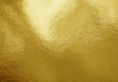 Vurguları ve düz olmayan yüzeyi olan altın folyo dokusu