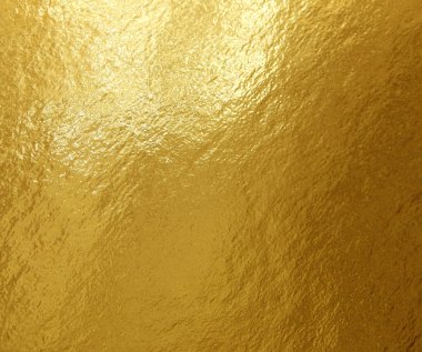 Gold foil texture background with highlights and uneven surface clipart