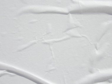 Beyaz ıslak buruşmuş kağıt doku arkaplanı