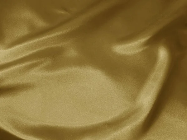 Parlak Altın Buruşuk Kumaş Arka Plan Sıvı Dalgalı Şekil — Stok fotoğraf
