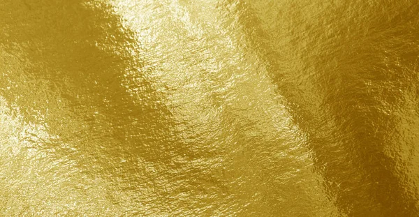 Gold Foil Background Highlights Uneven Texture — Stock Photo, Image