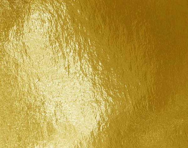 Gold Foil Background Highlights Uneven Texture — Stock Photo, Image