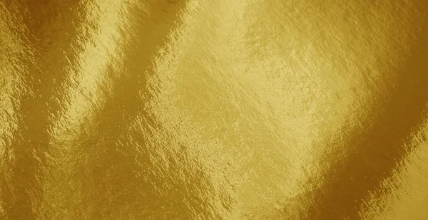 Gold Foil Texture Background Highlights Uneven Surface — Stock Photo, Image