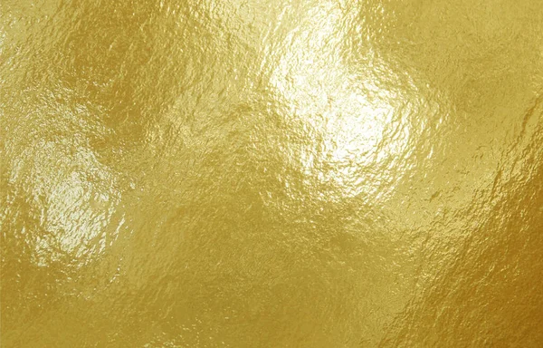 Gold Foil Texture Background Highlights Uneven Surface — Stock Photo, Image