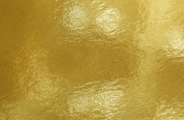 Gold Foil Texture Background Highlights Uneven Surface — Stock Photo, Image