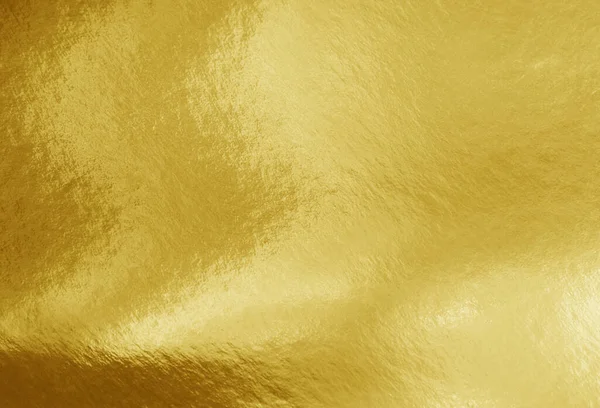 Gold Foil Texture Background Shadows Highlights Uneven Surface — Stock Photo, Image