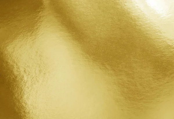 Goldfolie Textur Hintergrund Mit Schatten Highlights Und Unebener Oberfläche — Stockfoto