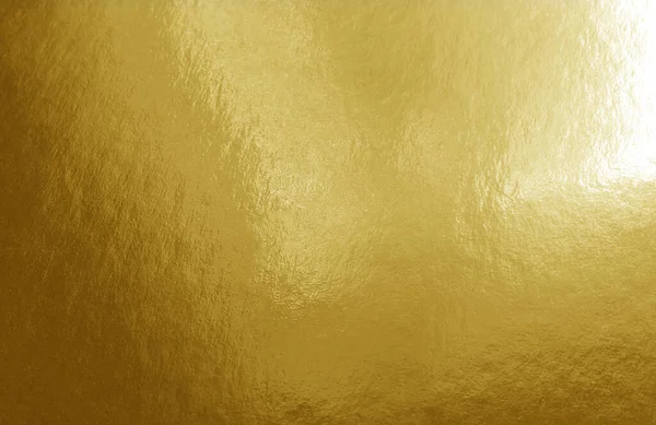 Fundo Textura Folha Ouro Com Sombras Destaques Superfície Irregular — Fotografia de Stock