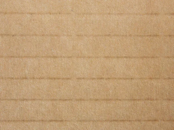 Randig Kartong Textur Bakgrund Brun Återvunnen Kartong Med Horisontella Ränder — Stockfoto