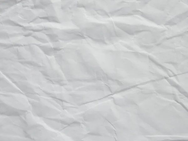 Weiß Zerknüllt Papier Textur Hintergrund — Stockfoto