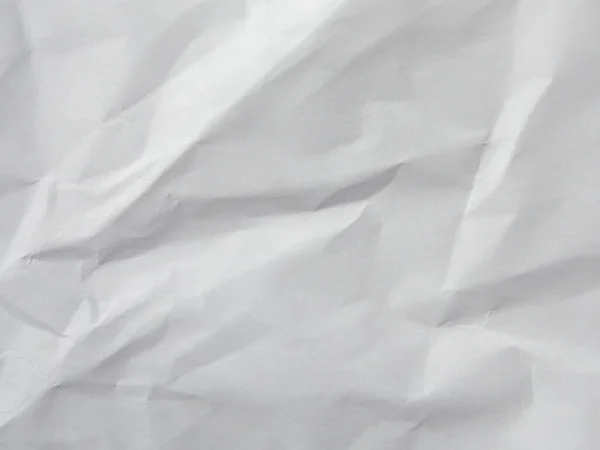 Witte Gerimpelde Papier Textuur Achtergrond — Stockfoto