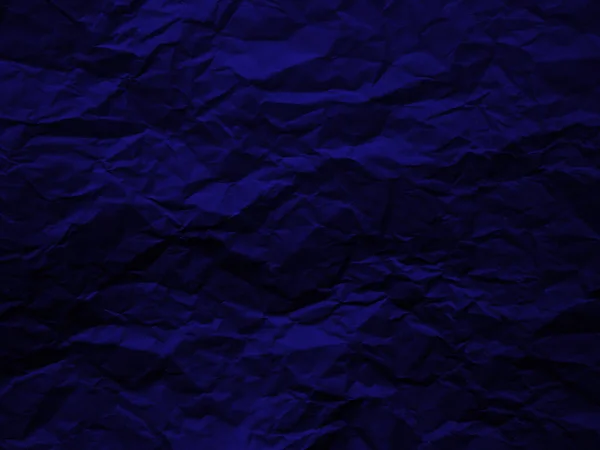 Fondo Textura Papel Azul Oscuro Arrugado — Foto de Stock
