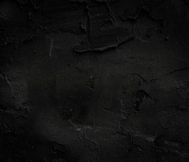 Siyah sert beton yüzey. Grunge doku arkaplanı
