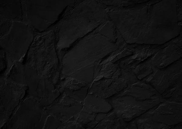 Черный Камень Текстурированная Стена Гранж Фон — стоковое фото