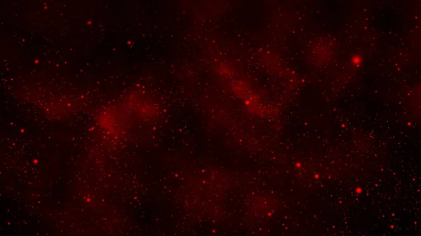 Cosmic black and red background with stars and nebulae