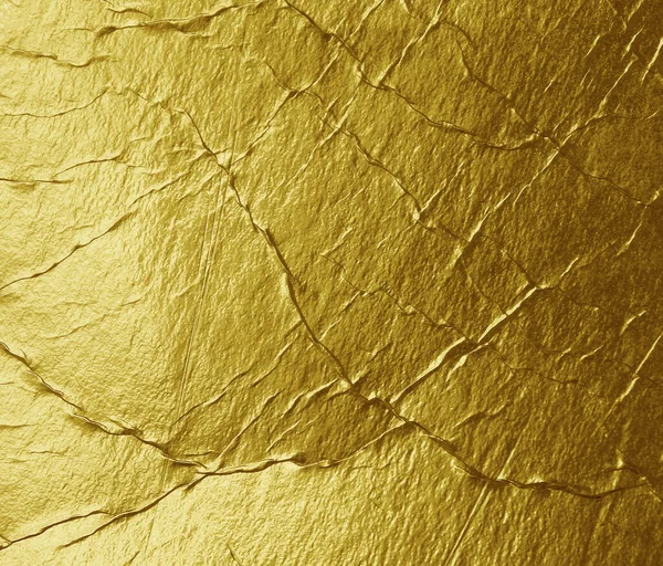 Гранд Золотої Фольги Текстури Фон Тріщинами Подряпинами — стокове фото