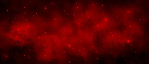 Streszczenie Czerwony Gwiaździsty Wszechświat Ilustracja — Zdjęcie stockowe