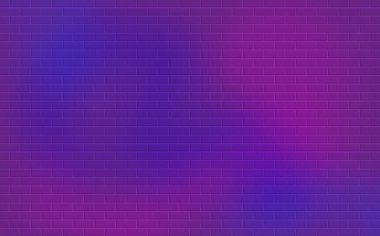 Gradyan mor ve mavi tuğla duvar dokusu arkaplanı