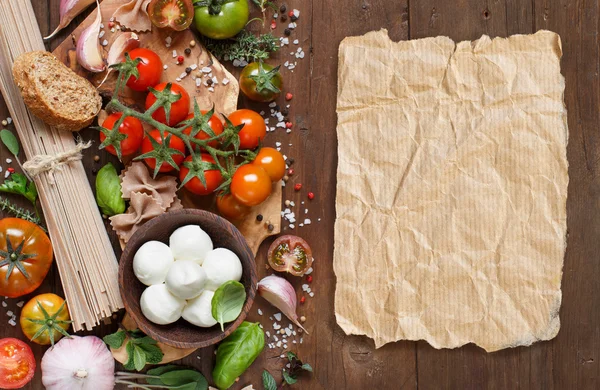 Ingredientes de cocina italiana — Foto de Stock