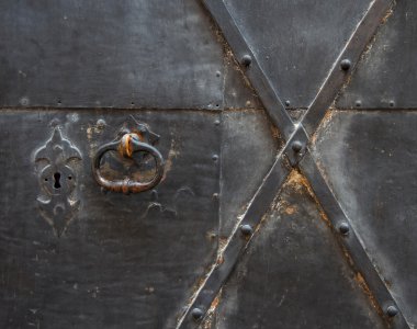 Eski bir kapı bir parçası