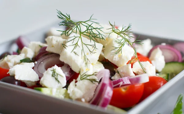 Griechischer Salat aus nächster Nähe — Stockfoto