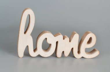 Dekoratif ahşap element kelime ev