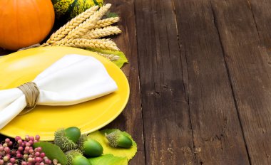 Parlak sonbahar Tablo ayarı