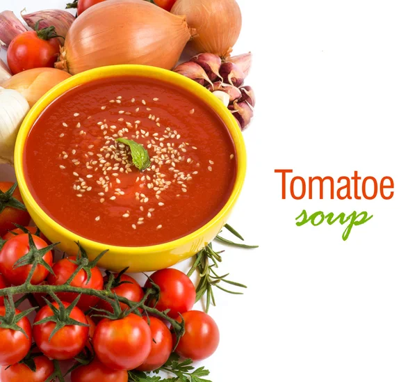 Verse tomatoe soep — Stockfoto