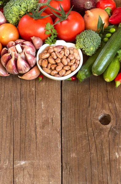 Frijoles y verduras pintos —  Fotos de Stock