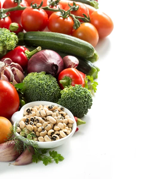 Guisantes y verduras de ojos negros —  Fotos de Stock