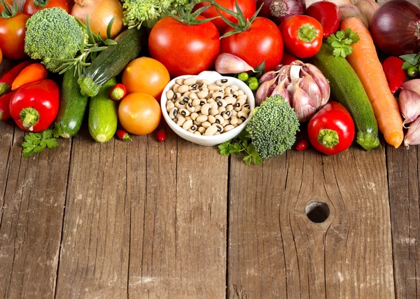 Piselli e verdure dagli occhi neri — Foto Stock