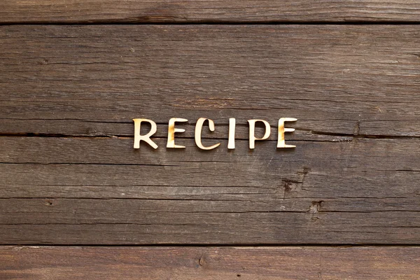 Recipes word — Stock Photo, Image