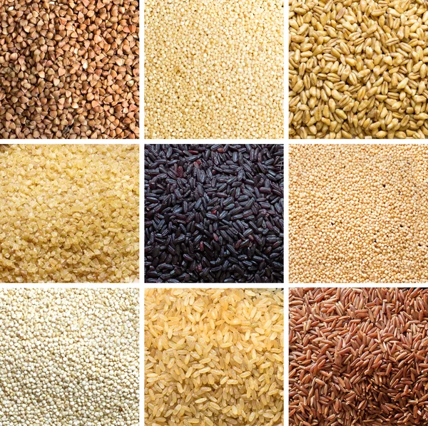 Collage de cereales —  Fotos de Stock