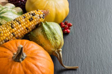 Kabaklarla sonbahar arkaplanı