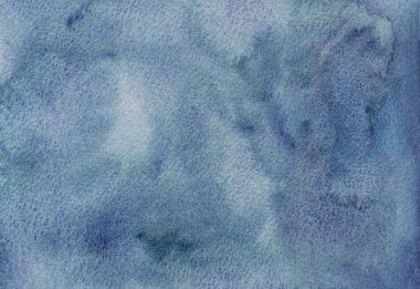 Suluboya mavi el çizimi arka plan çizimi. Düğün ve parti tasarımı için elle boyanmış monokrom öğesi, hatıra defteri, tatil el işi ve baskı.