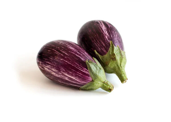 Gestreepte aubergines — Stockfoto