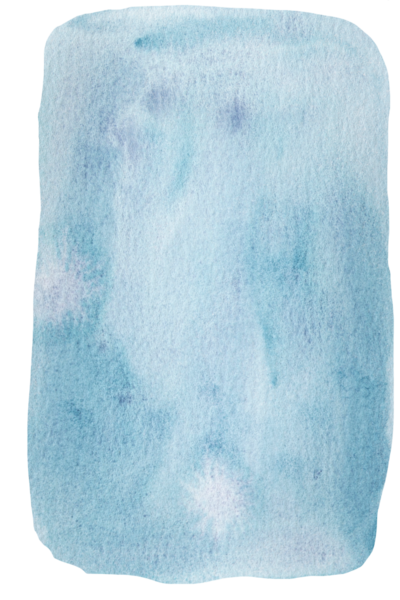 Açık mavi suluboya dikdörtgen, izole illüstrasyon. Düzensiz kenarları ve kopyalama alanı olan el boyası bir yama. Model, düğün ve tatil kırtasiyesi için grafiksel öge, şablon