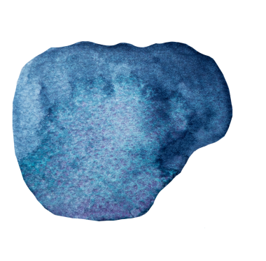 Koyu mavi suluboya leke, kopyalanmış resimli. Model, düğün ve tatil kırtasiyeleri için el boyası leke öğesi, kış etkinliği tasarımı