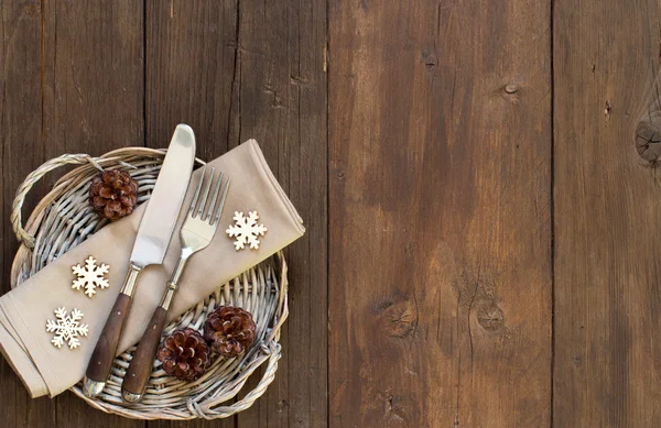 Christmas place setting — Stock Photo © pitrs10 #4232979