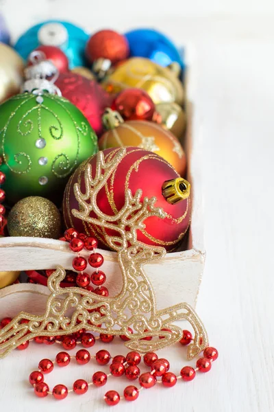 Colorful Christmas decorations — Stock Photo, Image
