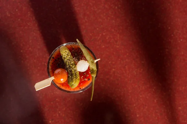 Delicioso cóctel de tomate sangriento Mary — Foto de Stock