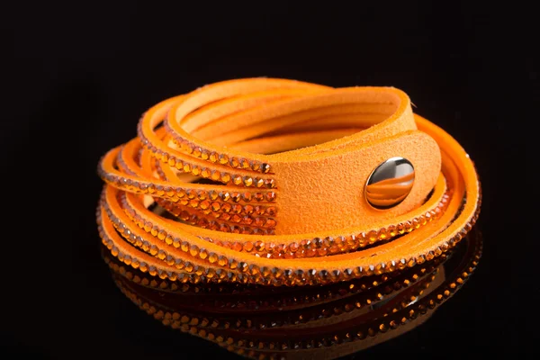 Braided leather bracelet — Stock Photo, Image