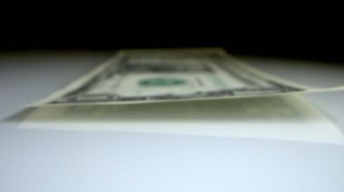 Son derece yakın plan, detaylı. Bir dolarlık banknot. iş ve finans kavramı