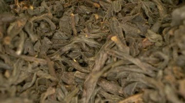 Son derece yakın plan, detaylı. Yeşil yaprak çayı. arka plan yemekleri