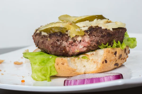 Hamburguesa sin sabor estropeado con asado no Cutlets , —  Fotos de Stock