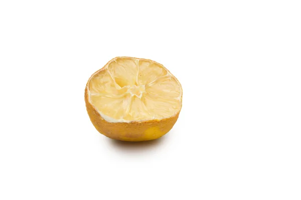 Macro d'une tranche de citron séchée — Photo