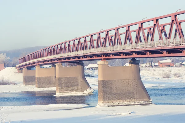 stock image snow bridge